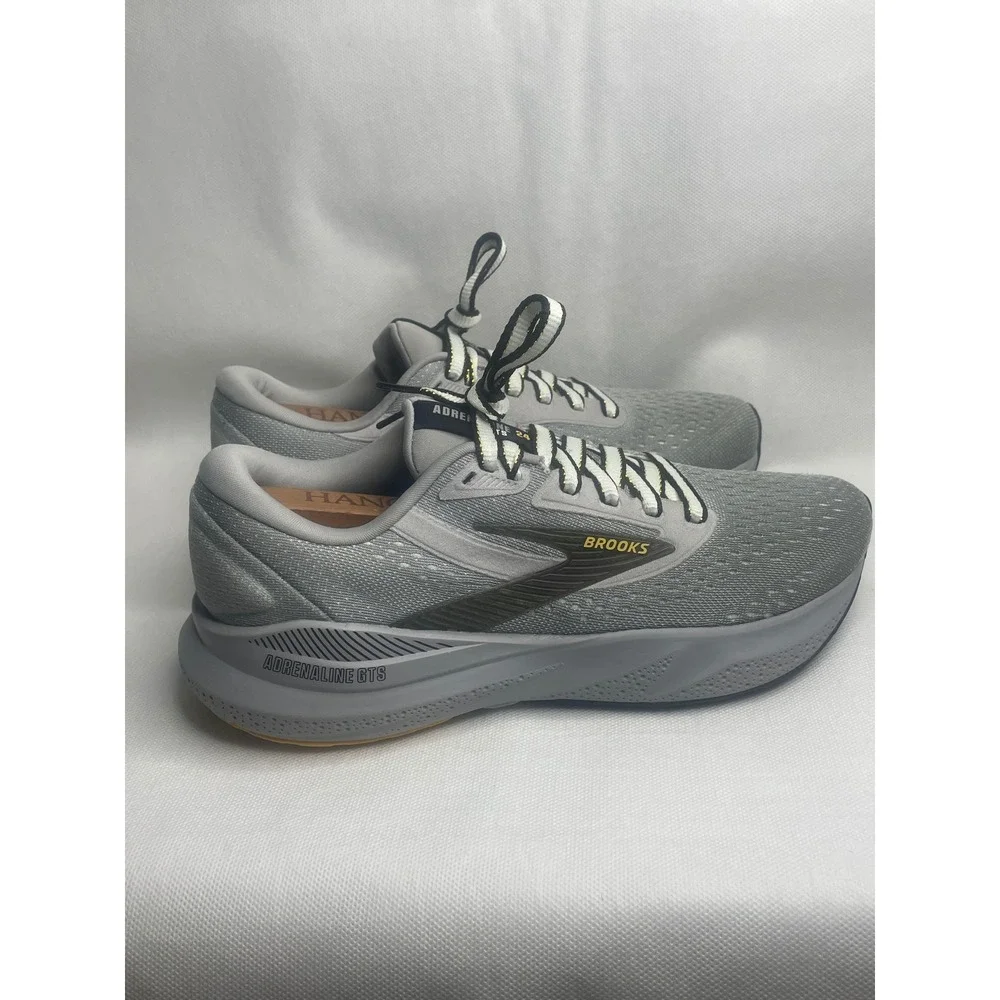 Brooks Adrenaline GTS 24 Run Sneakers Mens Size US 7.5 D Alloy White Gold Shoes